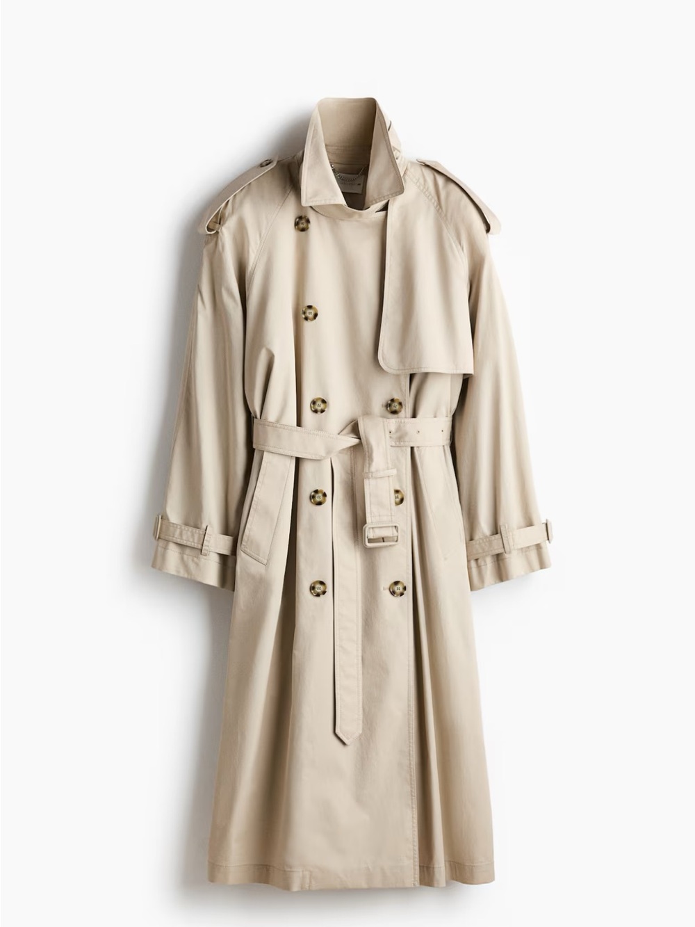 H&M x Stella McCartney Beige Double-Breasted Trench Coat NWT sold out